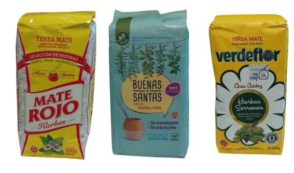 Promo Degustación Yerba Mate con hierbas por 3  Surtidas