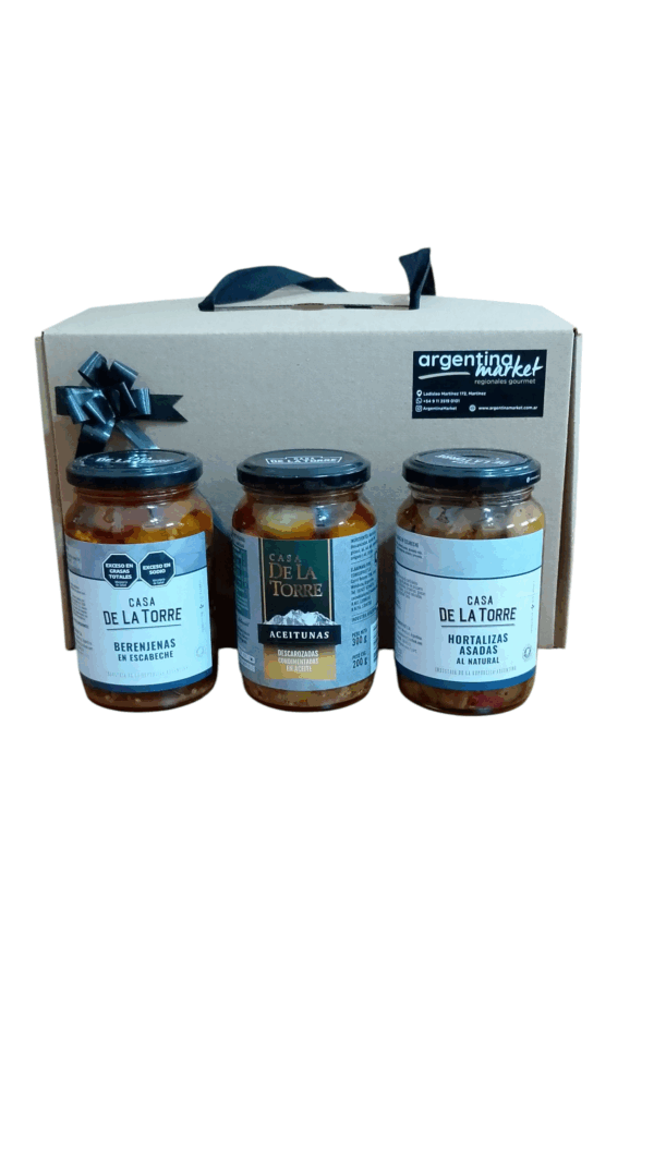 Combo Box Gourmet  Conservas Mendocinas Aceitunas, Berenjenas